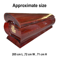 Ataúd de Madera de Pino Económico Personalizado al por Mayor, Ataúd de Madera Tallado a Mano, Ataúd de Madera Ecológico y Duradero para Funeral