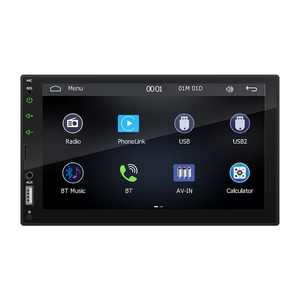 เครื่องเล่น MP5 แบบ Double Din สำหรับรถยนต์ ขนาด 7 นิ้ว รองรับการควบคุมพวงมาลัย ภาพถอยหลัง FM BT - Product Image 1
