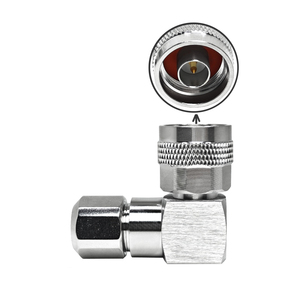 Conectores N Macho de 50 Ohmios y 90 Grados en Ángulo Recto para Cables RG8, LMR400, RG213, RG214, H1000, RF-7 y Aircell 7 - Product Image 1