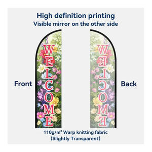 Set di Bandiere a Goccia Personalizzate con Asta, <span class=keywords><strong>Base</strong></span> in PVC e <span class=keywords><strong>Base</strong></span> a Croce per Uso Esterno - Product Image 5