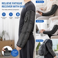 Masajeador Portátil Inteligente Inalámbrico de Compresión de Aire para Brazo y Mano con Control Remoto para Relajación Muscular