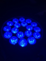 Projecteur LED Par 18X 10W RGBW IP65 pour extérieur, DJ, discothèque, étanche, plat, silencieux, Parcan, scène, éclairage LED pour fête en plein air