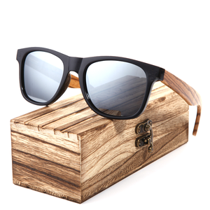 Лидер продаж 2022, стильные солнцезащитные очки с логотипом на заказ, солнцезащитные очки с пластиковой оправой и дужками из ореховой древесины - Product Image 1