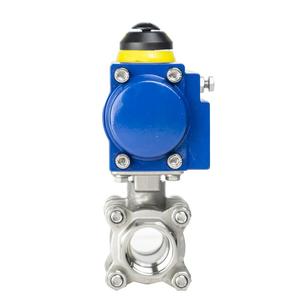 Válvula de bola SS316 de 3/4 pulgadas 14408 PN63 con actuador neumático - Product Image 3
