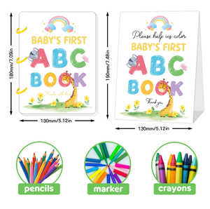 儿童早教 ABC 字母涂色书 婴儿派对游戏绘画书 - Product Image 6