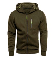 Sweat-shirt pour homme, sport, fitness, décontracté, streetwear, sweat-shirt à fermeture éclair, à capuche, multi-poches, printemps, automne