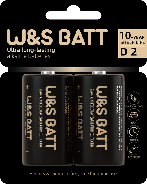 W&S BATT the Best Quality LR20 D No.1 Battery Alkaline D Alkaline Battery Size D 1.5v Dry Battery