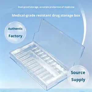 صندوق بلاستيكي شفاف مستطيل الشكل لتخزين وتوزيع الأدوية بالجملة - Product Image 2
