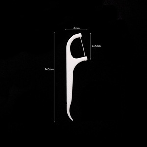 Disposable Dental Floss Picks Ultra Fine Portable 10 Pcs Boxed Nylon Material <b>Toothpick</b> Style Flossers - Product Image 2