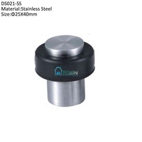 Dipoles Stainless Steel Lantai Karet Pintu Berhenti