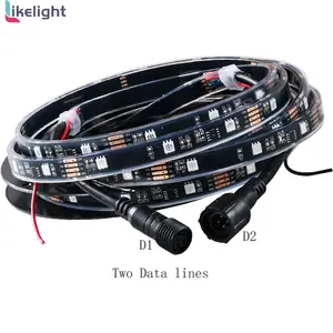 Likelight Dc 5V Dmx Rgb 30Leds/M Full Color Digitaal Programmeerbaar Flexibel Pixel Led Strip Licht Slimme Strip Licht