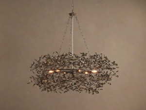 Lustre en cristal de luxe, design couronne, avec éléments en forme de branche <span class=keywords><strong>d</strong></span>'arbre, guirlande <span class=keywords><strong>d</strong></span>écorative et pendentifs floraux en cristal, pour hall <span class=keywords><strong>d</strong></span>'hôtel et villa duplex - Product Image 5