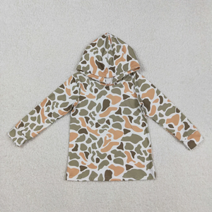 Hauts à capuche personnalisables pour enfants en bas âge, garçons, imprimé camouflage, manches longues, vêtements décontractés pour enfants, vêtements d'automne - Product Image 3