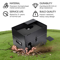 Distributeur de balles de golf en métal robuste, machine automatique à balles actionnée au pied, stockage de 50 balles, accessoires d'entraînement pour droitiers/gauchers