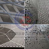 Maille perforée en acier inoxydable, différents types de trous, tôle perforée, maille métallique perforée pour la décoration