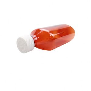 1oz 2oz 4oz 6oz 8oz10oz 16oz vật nuôi Chứa ho xi-rô hổ phách lỏng chai nhựa uống với nắp chai thuốc lỏng - Product Image 5