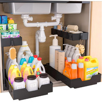 Meuble de rangement moderne en plastique durable, multifonctionnel, non pliable, sur pieds, avec deux tiroirs coulissants à grande capacité et forte capacité de charge