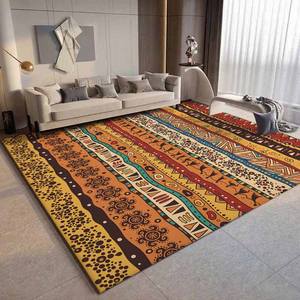 Tapis géométrique moderne fait à la main, design élégant pour la maison, tapis moelleux antidérapant, imprimé africain, tapis décoratif pour le salon - Product Image 6