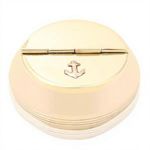 Cendrier rond en laiton fait main avec repose-cigarette, support à cendres en métal doré pour table, cendrier moderne sans fumée pour la maison, le bureau ou la terrasse - Product Image 2