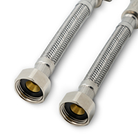 Fabrication tuyau flexible avec isolation laiton écrou longs roseaux tuyau robinet connecteur tuyau 15mm * 1/2 pouce filetage femelle
