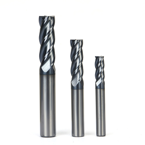 <span class=keywords><strong>Fresa</strong></span> <span class=keywords><strong>professionale</strong></span> in carburo AlTiN per lavorazione stampi, 45HRC - Product Image 2