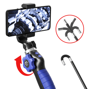 Dearsee HD 1080P 6.4mm WiFi endoskop kamera iPhone Android Sanke kablo 1m 360 derece eklemli Borescope - Product Image 2