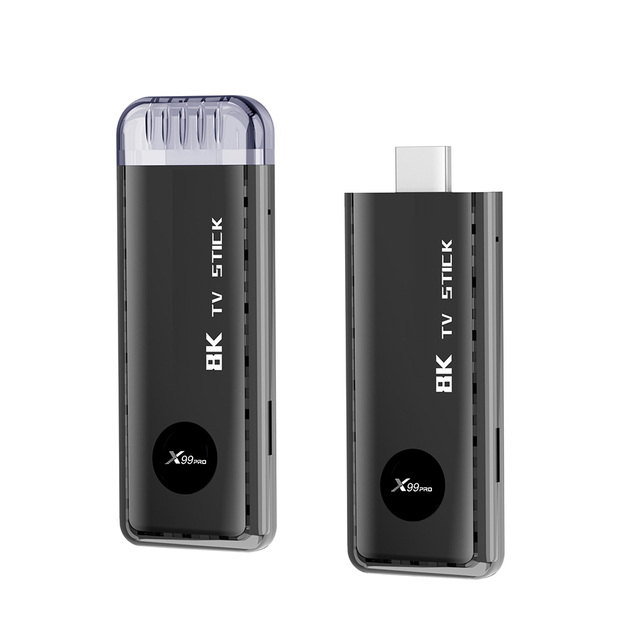 ATV Stick 8K Streaming Media Player 2GB 16GB 4K TV Stick Voice Remote X99 Pro 1 Year Allwinner H313