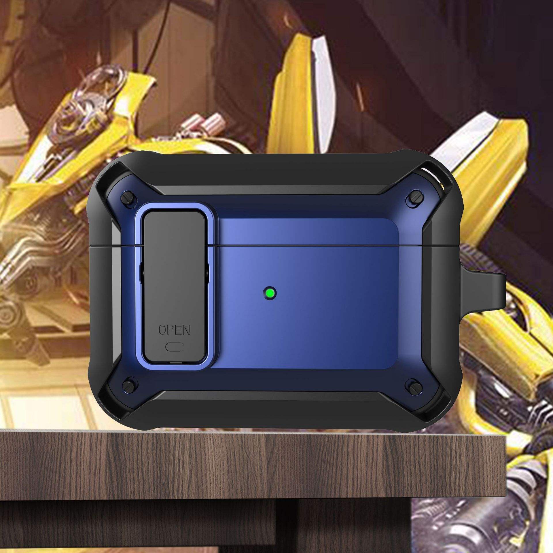 Bleu avec serrure pour airpods 1/2/3