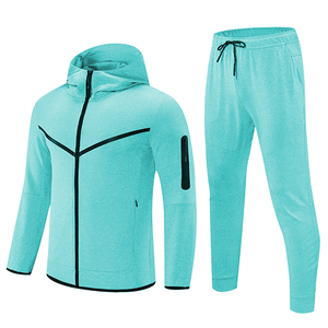 Conjunto Deportivo Personalizado para Hombre con Cremallera, Pantalones Deportivos y Sudadera con Capucha, Conjunto de Dos Piezas, Diseño de Logotipo Personalizado - Product Image 6