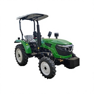 Tracteur agricole 4x4 vert à transmission par engrenages, 50 CV, auvent pare-soleil en option, adapté à l'agriculture, niveau de sécurité élevé - Product Image 1