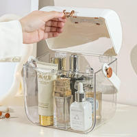 Organisateur de maquillage pour comptoir, support pour produits de soin de la peau, organisateur de comptoir de salle de bain, boîte de rangement, présentoirs de cosmétiques pour coiffeuse, commode