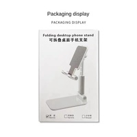 Support de téléphone Support mobile réglable pliable pour support de tablette de bureau Support de téléphone de classe en ligne