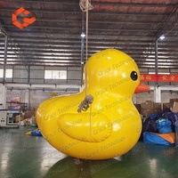 Canard gonflable publicitaire d'extérieur, étanche et hermétique, canard jaune gonflable factice