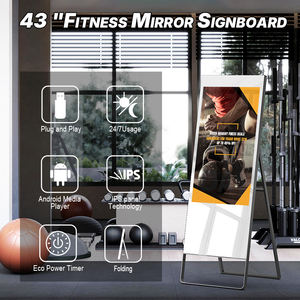 Miroir d'entraîneur personnel Offre Spéciale Affichage LCD au sol AI Artificiel <span class=keywords><strong>Home</strong></span> Gym Force Smart Exercise Fitness Mirror - Product Image 2