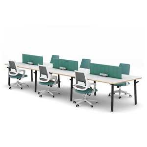 High Quality Modern 1-6 Office Desk Screen Partition Modular Workstation Call Center Features for Hospitals Schools Workshops - Product Image 3