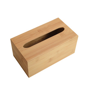 Caja de almacenamiento de bambú y madera Caoxian, caja de pañuelos extraíble, caja de pañuelos de escritorio, caja de pañuelos de madera para el hogar, tamaño adaptable - Product Image 5