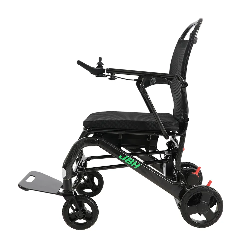 JBH DC07L nuovo prodotto leggero carbonio motorizzato sedia a rotelle elettrica per disabili