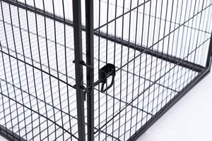 YOELLEN vente en gros grand jardin à usage domestique grand noir en acier métal fer double porte poule petit parc pour animaux de compagnie lapin <span class=keywords><strong>cage</strong></span> à vendre - Product Image 5
