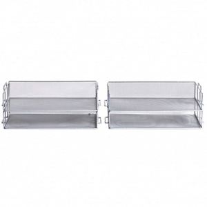 <b>Desktop</b> Letter Tray File Organizer Sorter Desk Document Organizer <b>Shelf</b> Tray Magazine Holder 4 Tier Stackable Heavy Duty Metal - Product Image 6
