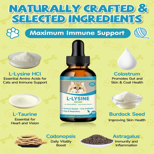 Tự nhiên pha trộn vật nuôi chăm sóc sức khỏe bổ sung Lysin giọt chất lỏng làm giảm các triệu chứng hô hấp trên hắt hơi rách - Product Image 3