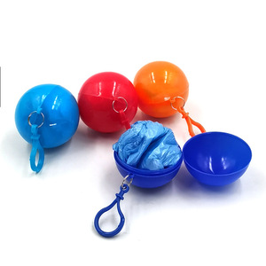 Imperméable jetable portable en forme de boule, imperméable sphérique compressible pour usage extérieur, hommes, femmes et adultes, adapté pour - Product Image 2