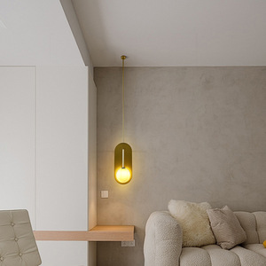 Lámpara de Pared Nórdica de Barra Larga, LED E27 con Interruptor, Iluminación Minimalista para Hotel, Club, Pasillo, Dormitorio - Product Image 3