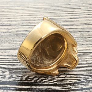 Yunnique – bague tigre en or pour hommes, style Punk, en acier inoxydable, en forme d'animal, bijoux cadeaux - Product Image 4