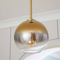 Lampe suspendue contemporaine en verre pour restaurant et bar, style minimaliste, dégradé, pour chambre et salle à manger, luminaire suspendu en verre E27
