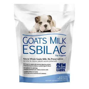 Leche de cabra para cachorros, crema completa en polvo para cachorros, suplemento para perros y gatitos, con colóstro