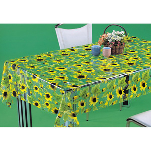 Tovaglia in vinile trasparente con motivo floreale - Product Image 3