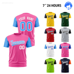 T-shirts courts vierges <span class=keywords><strong>de</strong></span> haute qualité en gros avec manches insérées, personnalisables avec des noms et logos d'équipe pour les vêtements d'équipe - Product Image 1