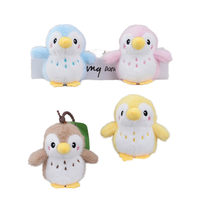 Porte-clés lumineux en peluche pingouin d'hiver 3D mignon et moelleux, durable, avec mousqueton tendance, imprimé en sérigraphie pour la Journée de la Terre