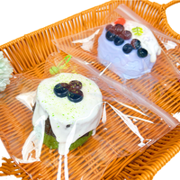 Jouet sensoriel anti-stress QYS en silicone alimentaire fait main, jouet à presser en forme de crème slime pour adolescents et adultes
