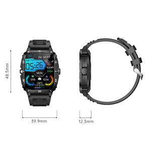 Montre connectée d'extérieur KT71, écran HD de 1,57 pouce, suivi du sommeil et de l'activité, appels BT 5.3, étanche IP68, unisexe - Product Image 6
